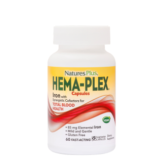 Nature's Plus Hema Plex Συμπλήρωμα Διατροφής για Eνίσχυση Σιδήρου 60κάψουλες