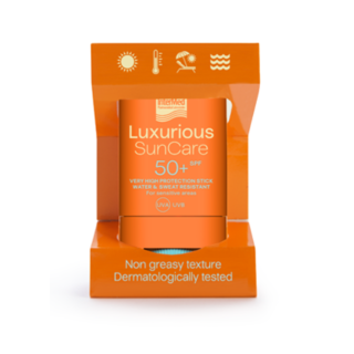 InterMed Luxurious Suncare Stick SPF50+ 16gr Στικ πολύ υψηλής αντηλιακής προστασίας για τις ευαίσθητες ζώνες.