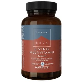 Terranova Living Multivitamin Man Συμπλήρωμα Διατροφής Πολυβιταμινών για Άνδρες 100 Κάψουλες
