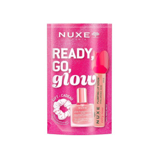 Nuxe Promo Ready, Go, Glow Huile Prodigieuse Or Florale 10ml Πολυλειτουργικό Ξηρό Λάδι & Very Rose Plumping Lip Serum 8ml Ορός για Όγκο και Ενυδάτωση Χειλιών