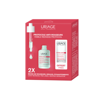 Uriage Promo Roseliane Visible Redness-Neutralizing Smoothing Serum 30ml Ορός Προσώπου Κατά της Ερυθρότητας & Neutralizing Care 15ml Ενυδατική Κρέμα Προσώπου