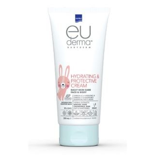 Intermed Euderma Babyderm Hydrating & Protective Cream 200ml Ενυδατική & Προστατευτική Κρέμα για Πρόσωπο & Σώμα