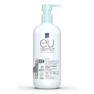 Intermed Euderma Babyderm 2in1 Shampoo & Body Bath 50ml Απαλό 2σε1 Σαμπουάν & Αφρόλουτρο
