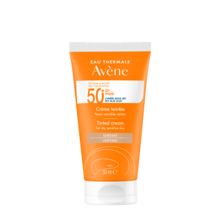 Avène Soins Solaire SPF50+ Αντηλιακή Kρέμα Προσώπου με Χρώμα για Ξηρό & Πολύ Ξηρό Δέρμα 50ml