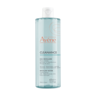 Avene Cleanance Face & Eye Micellar Water for Combination, Oily, Blemish-prone Skin 400ml