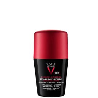 Vichy Homme Clinical Control 96h Roll-On Αποσμητικό Για Ευαίσθητες Επιδερμίδες 50ml