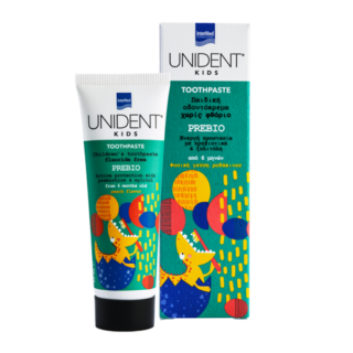 InterMed Unident Kids Toothpaste Prebio Μη Φθοριούχος Βρεφική Οδοντόκρεμα Με Πρεβιοτικά 50ml