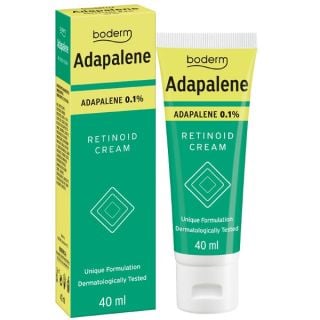 Boderm Adapalene 0.1% Retinoid Cream 40ml Κρέμα Προσώπου για Λιπαρές Επιδερμίδες με Τάση Ακμής