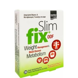 Intermed Slim Fix ODF Συμπλήρωμα Διατροφής για Ενίσχυση Μεταβολισμού σε Διασπειρόμενες Ταινίες 28τεμ