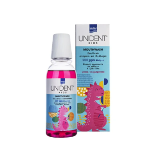 InterMed Unident Kids Mouthwash Στοματικό Διάλυμα Mε Γεύση Τσιχόφλουσκα 100ppm 250ml