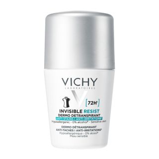 Vichy Invisible Resist 72h Roll-On Αποσμητικό Κατά των Σημαδιών & της Έντονης Εφίδρωσης 50ml