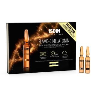 Isdin Isdinceutics Flavo-C Melatonin Ορός Επιδιόρθωσης Νυκτός 10αμπούλες