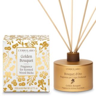 L'erbolario Golden Bouquet Fragrance for Scented Wood Sticks 200ml Αρωματικό Χώρου για Ξύλινα Στικ