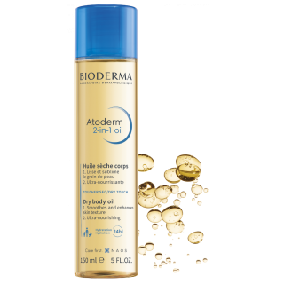 Bioderma Atoderm 2in1 Dry Body Oil 150ml Ξηρό Λάδι Σώματος για Κανονικές προς Ξηρές Επιδερμίδες