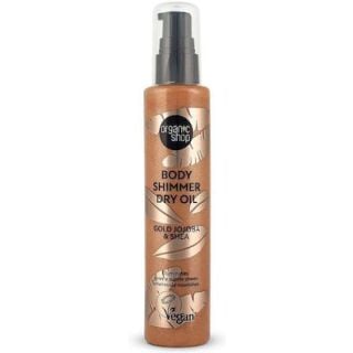 Natura Siberica Organic Shop Ξηρό Λάδι Σώματος για Χρυσή Λάμψη, Jojoba & Καριτέ, 100ml