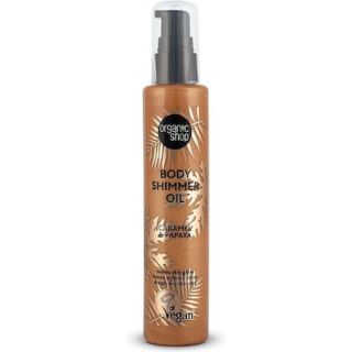 Natura Siberica Organic Shop Body Shimmer Oil Caramel & Papaya, 100ml