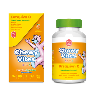 Vican Chewy Vites Kids Βιταμίνη C 80mg για Παιδιά σε Μασώμενα Ζελεδάκια Γεύση Πορτοκάλι 60ζελεδάκια