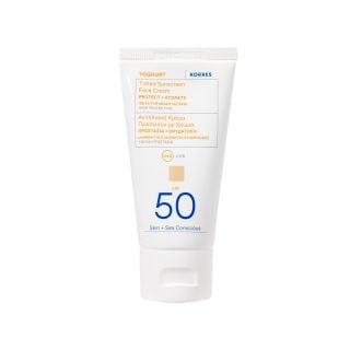 Korres Yoghurt Tinted Sunscreen Αντηλιακή Κρέμα Προσώπου Με Χρώμα Spf50 50ml