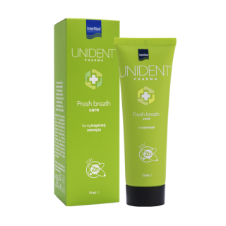 Intermed Unident Pharma Fresh Breath Care Οδοντόκρεμα Κατά της Στοματικής Κακοσμίας 75ml