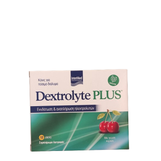 InterMed Dextrolyte Plus Cherry Flavor 12sticks Συμπλήρωμα Διατροφής για Ενυδάτωση & Αναπλήρωση Ηλεκτρολυτών
