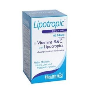 Health Aid Lipotropic B and C 60Tabs Συμπλήρωμα Διατροφής για Αύξηση Μεταβολισμού