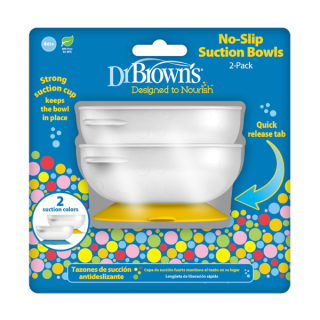 Dr. Brown's Designed To Nourish™ Αντιολισθητικό Μπολ Φαγητού (TF019) 2Τμχ