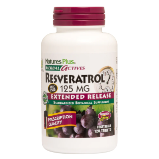 Natures Plus Herbal Actives Resveratrol 125mg 60tabs
