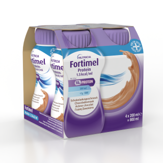 Nutricia Fortimel Extra Chocolate Υπερπρωτεϊνικό Ρόφημα Mε Γεύση Σοκολάτα, 4 X 200ml