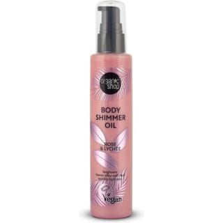 Natura Siberica Organic Shop Body Shimmer Oil Rose &Lychee, 100ml