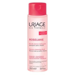 Uriage Roseliane Fluide Dermo Nettoyant 250ml Λοσιόν Καθαρισμού Προσώπου με Ερυθρότητα
