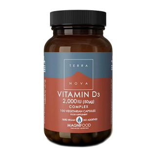 Terranova Vitamin D3 Complex 2000iu 50µg 100 Capsules