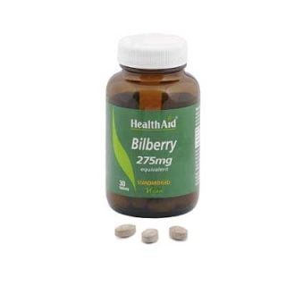 Health Aid Bilberry 275mg 30 Tabs Nυκταλωπία
