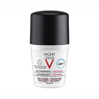 Vichy ΝΕΟ Homme Deodorant Roll On Anti-Transpirant Anti-Traces 48H 50ml