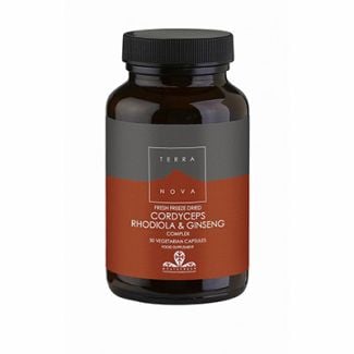 Terranova Cordyceps, Rhodiola & Ginseng 50 Caps