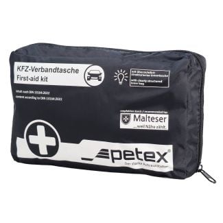 Petex Car First Aid Kit KTEO Black– DIN 13164:2022 1 Set