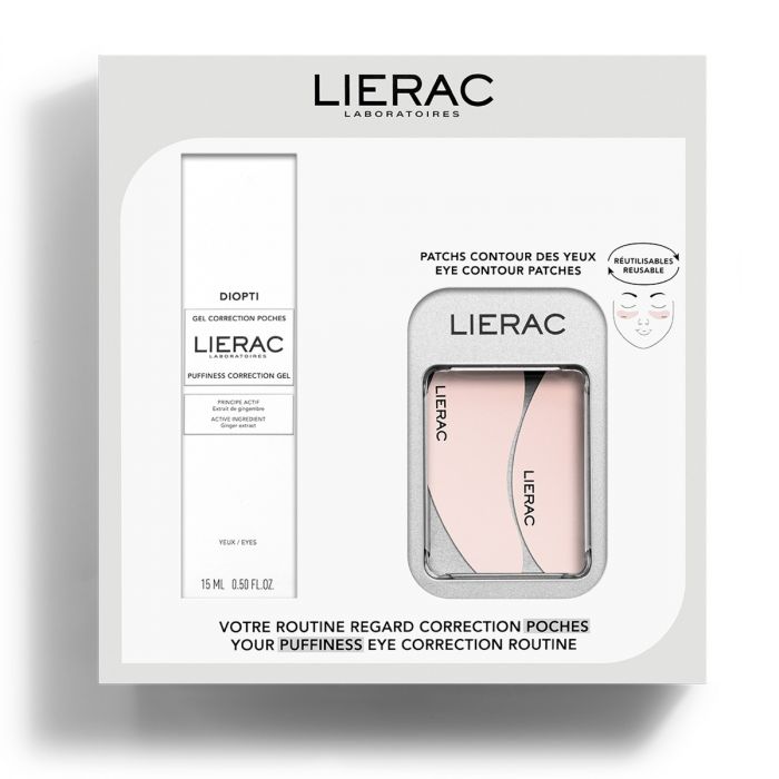 Lierac Diopti Puffiness Correction Gel 15ml & Eye Countour Patches