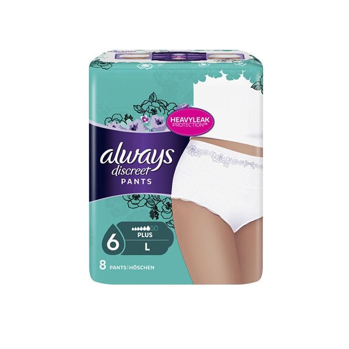  Always Discreet Pants Large for Incontinence