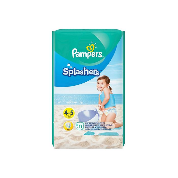 Pampers Splashers Size 4-5, Disposable Swim Nappies, 9-15kg