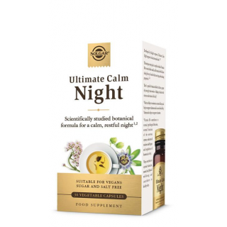 Solgar Ultimate Calm Night 30φυτ.κάψουλες Με Βαλεριάνα Για Εύκολο & Γρήγορο Ύπνο