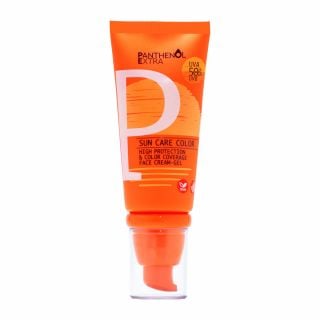 Panthenol Extra Sun Care Color Spf50 50ml High Protection & Color Coverage Face Gel-Cream