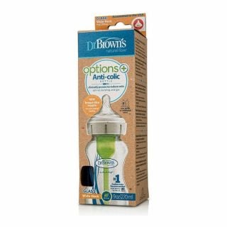 Dr. Brown's Options+ Anti-colic Glass Baby Bottle Wide Neck 270ml (WB91740)