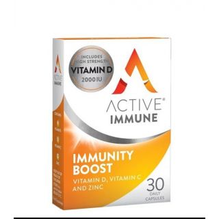 Active Immune Vitamin D, C & Zinc Immunity Boost 30κάψουλες για το Ανοσοποιητικό