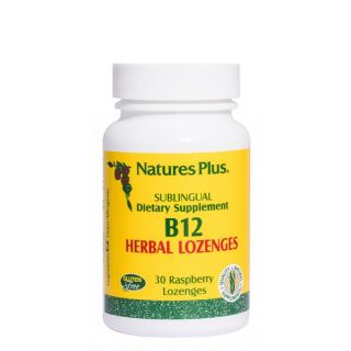 Nature's Plus Vitamin B-12 1000mcg Συμπλήρωμα Διατροφής Βιταμίνη Β-12 30παστίλιες