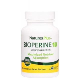 Natures Plus Bioperine 10mg Βελτίωση Γαστρεντερικής Απορρόφησης Θρεπτικών Συστατικών 90κάψουλες