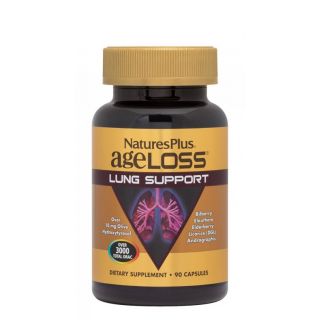 Nature's Plus Ageloss Lung Support 90κάψουλες για Προστασία Πνευμόνων