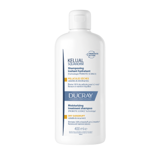 Ducray Kelual Squanorm Shampoo for Dry Dandruff 400ml Ρυθμιστικό Σαμπουάν Θεραπείας για Ξηρή Πιτυρίδα