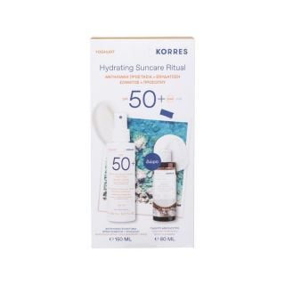 Korres Promo Yoghurt Hydrating Suncare Ritual Αντηλιακό Γαλάκτωμα Σπρέϊ για Σώμα & Πρόσωπο Spf50 150ml & Δώρο Αφρόλουτρο 80ml