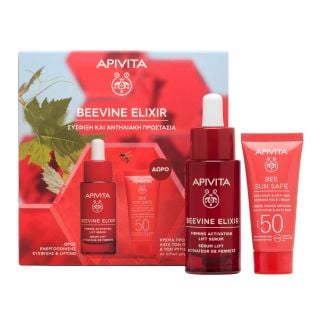 Apivita Promo Beevine Elixir Ορός Ενεργοποίησης Για Σύσφιξη & Lifting 30ml & Δώρο Bee Sun Safe Αντηλιακή Κρέμα Προσώπου Κατά Των Πανάδων & Των Ρυτίδων Spf50 15ml