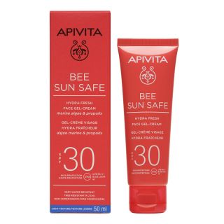 Apivita Bee Sun Safe Hydra Fresh Face Gel-Cream SPF30 50ml Ενυδατική Κρέμα-Gel Προσώπου με Θαλάσσια Φύκη & Πρόπολη