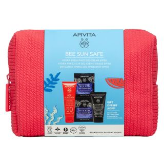 Apivita Promo Bee Sun Safe Hydra Fresh Αντηλιακή Κρέμα-Gel Προσώπου Spf50 50ml & Δώρο Black Detox Τζελ Καθαρισμού Προσώπου 50ml & Δώρο Express Beauty Μάσκα Προσώπου με Θαλάσσια Λεβάντα 2x8ml